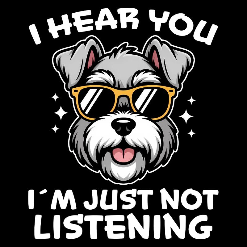 Schnauzer Spruch Lustiges Schnauzer Geschenk