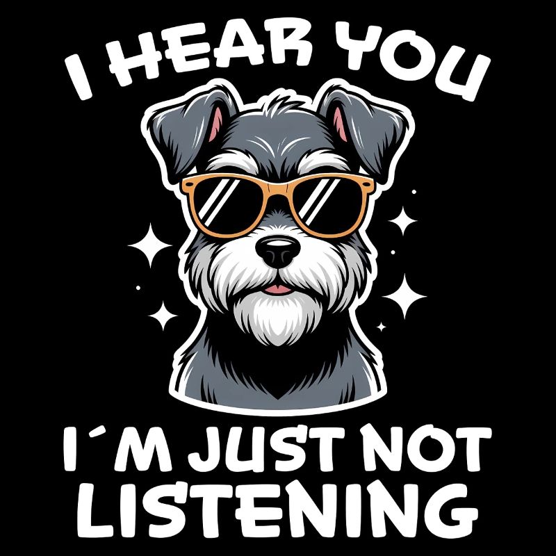 Schnauzer Spruch Lustiges Schnauzer Geschenk