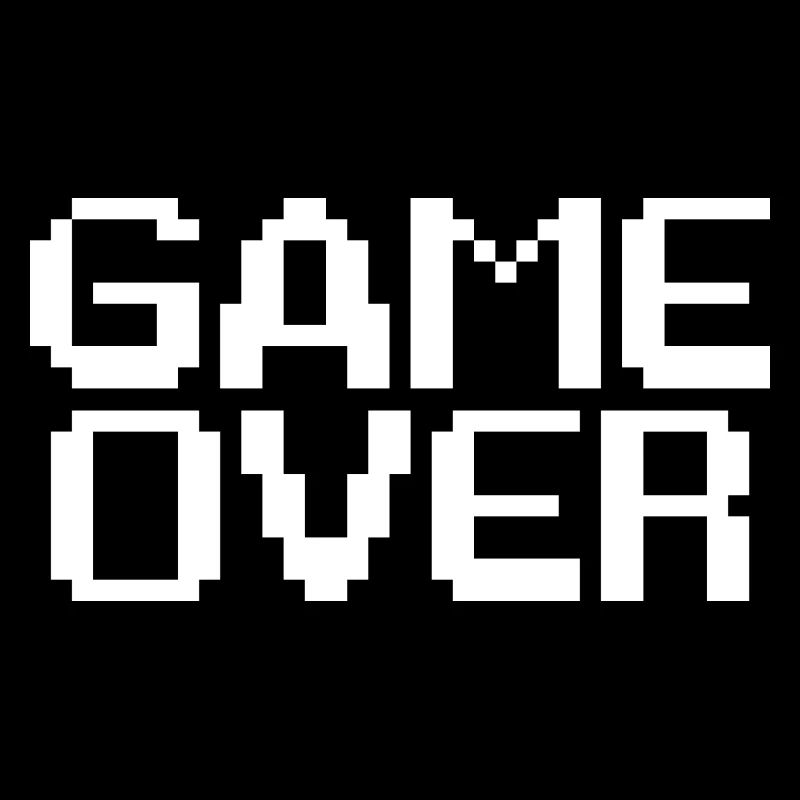 Fin de partie de jeu style retro - GAME OVER