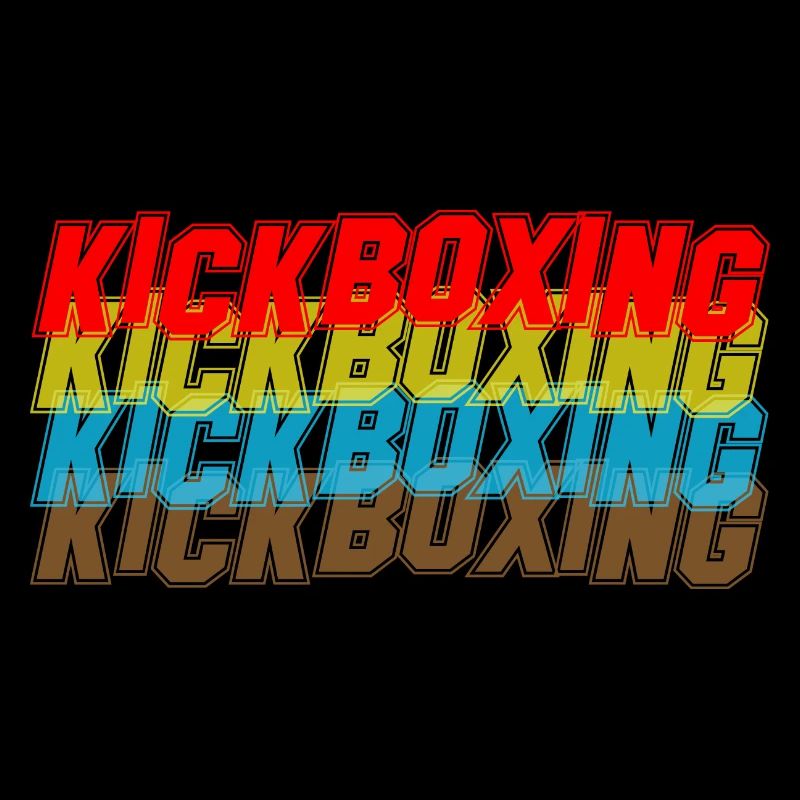 Vintage Kickboxing Retro Kickboxer Fighter MMA