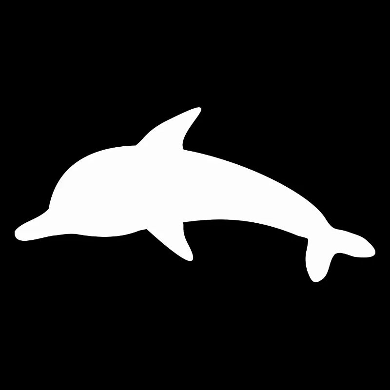 Delfin Delphine Schattenfigur
