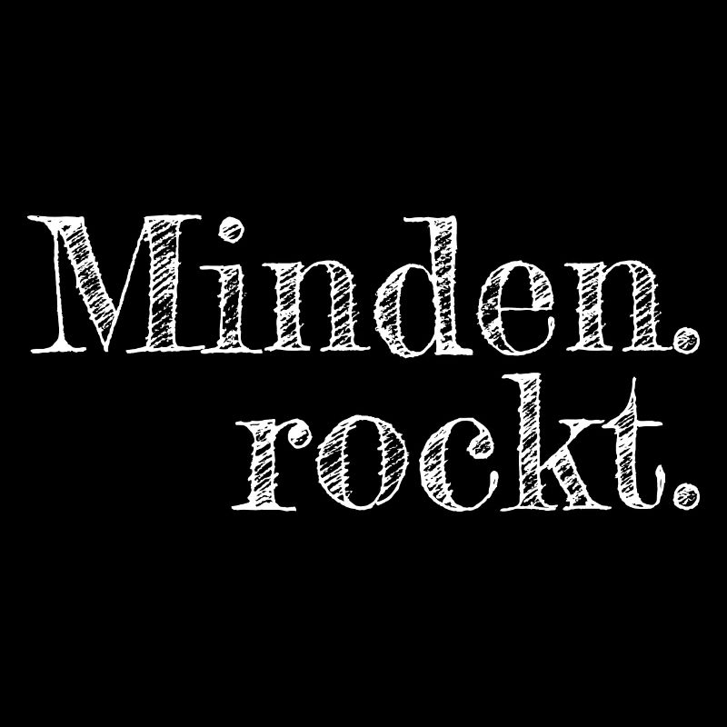 Minden rockt - Textdesign mit Stadtnamen