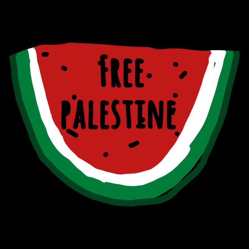 Pastèque, illustration, Palestine libre