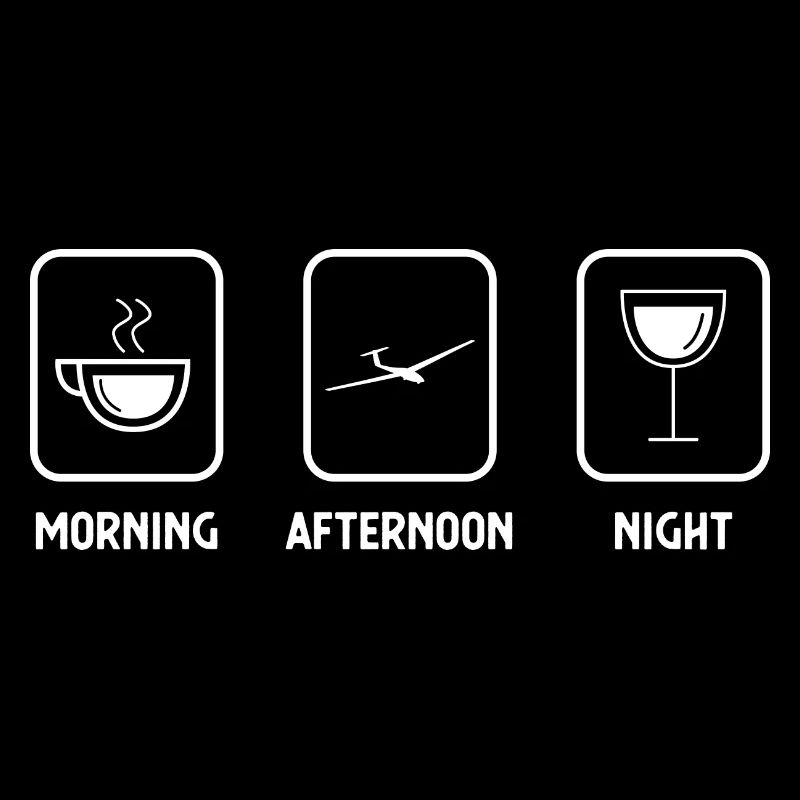 Matin après-midi soir et planeur -