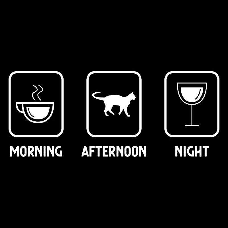 Matin, après-midi, nuit et chat -