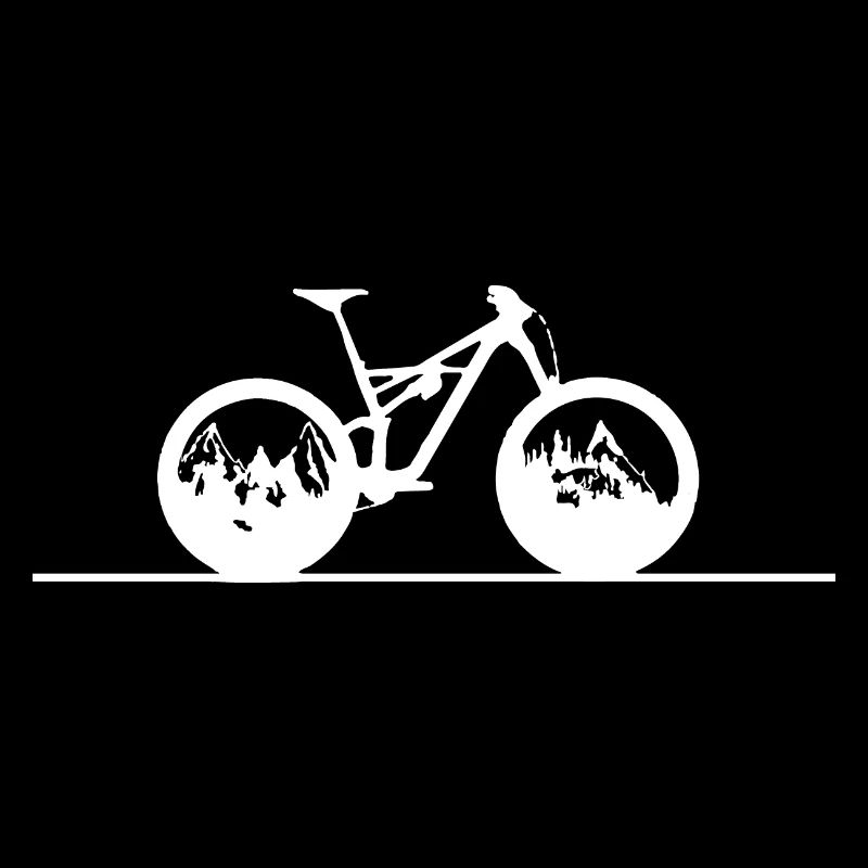 Gerade Linie - Berg - Radfahren -