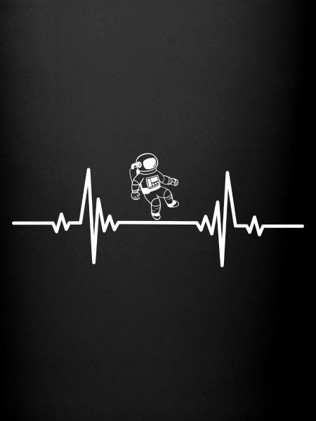 Heartbeat hovering astronaut