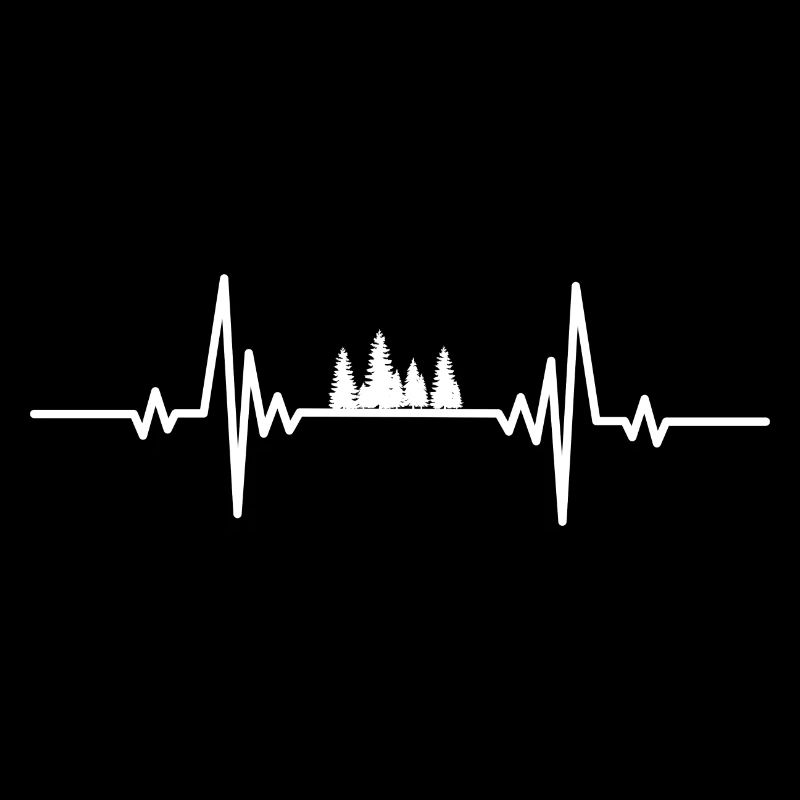 Heartbeat small forest trees