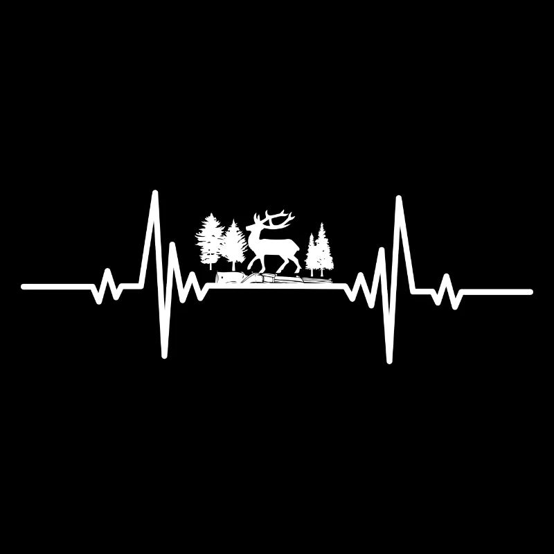 Heartbeat forest and deer