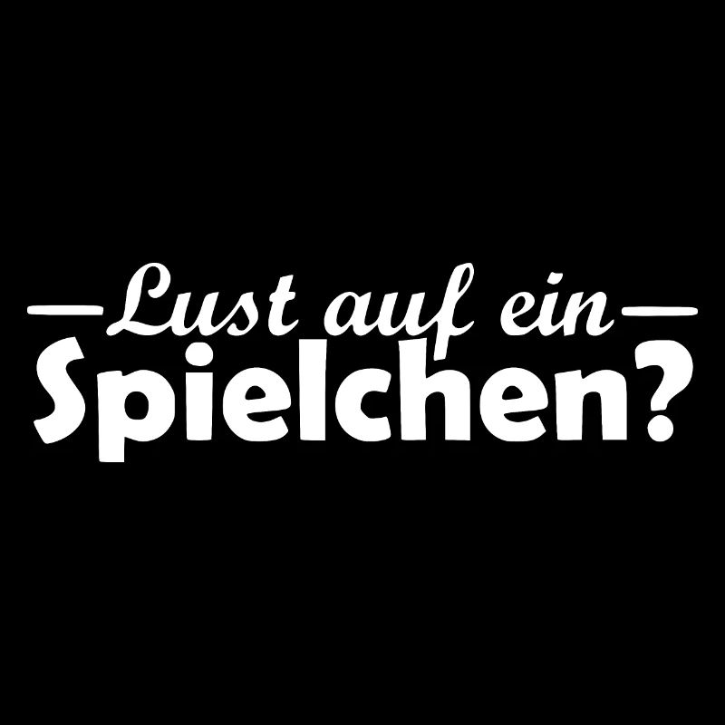 Lust auf ein Spielchen Spruch Vektor