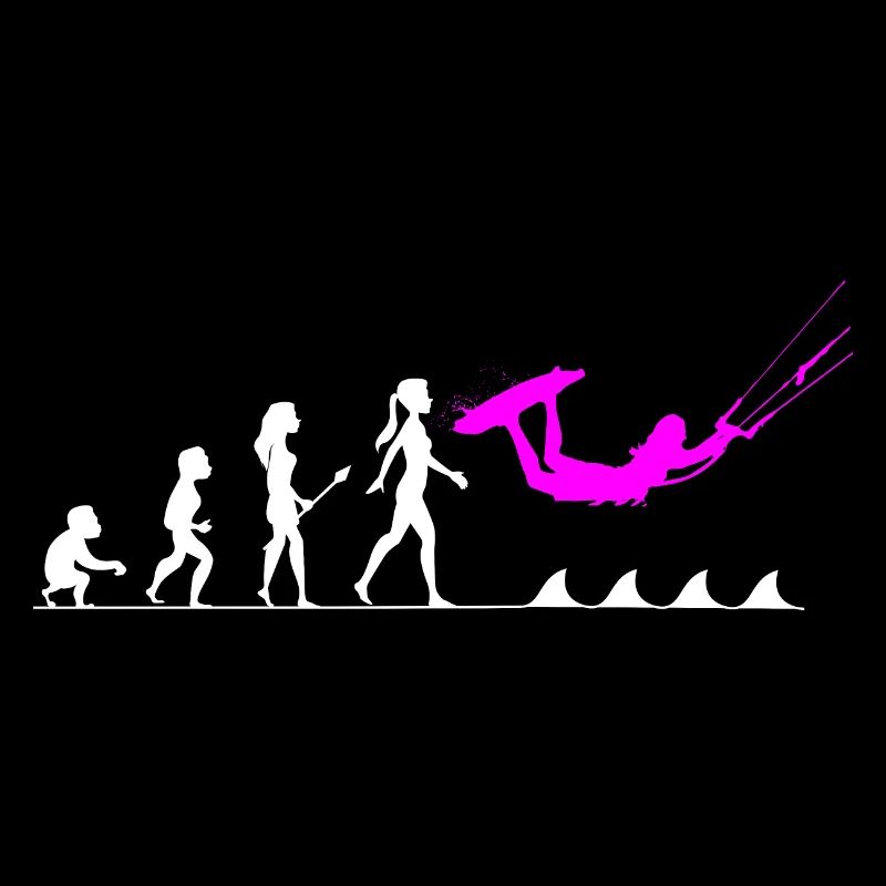 The evolution to a kitesurfer