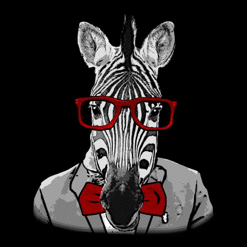 Hipster zebra