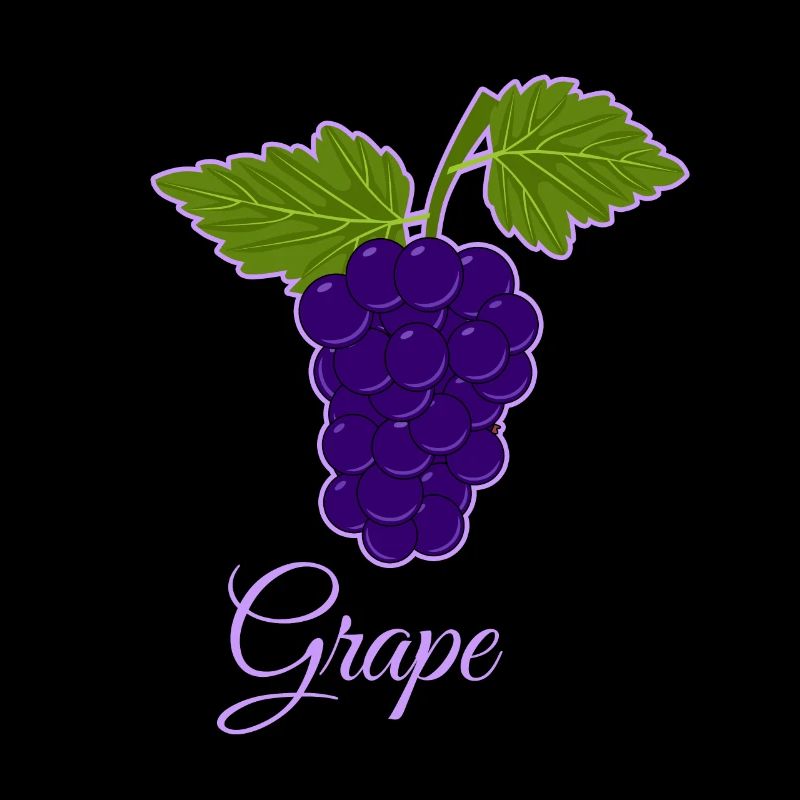 Traube Beeren Rebe Weintrauben Comic Geschenkidee