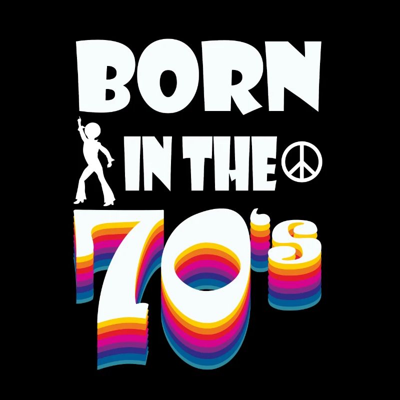 70er Hippie Peace Geburtstagsshirt Geschenkidee