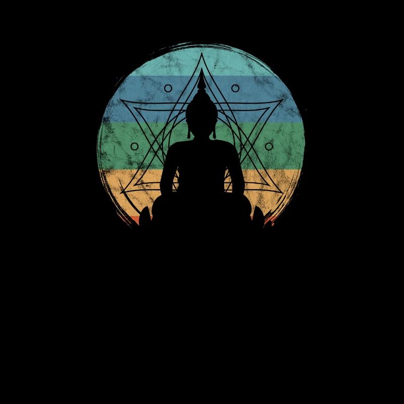 Méditation Vintage Bouddhisme Bouddhiste Zen Paix