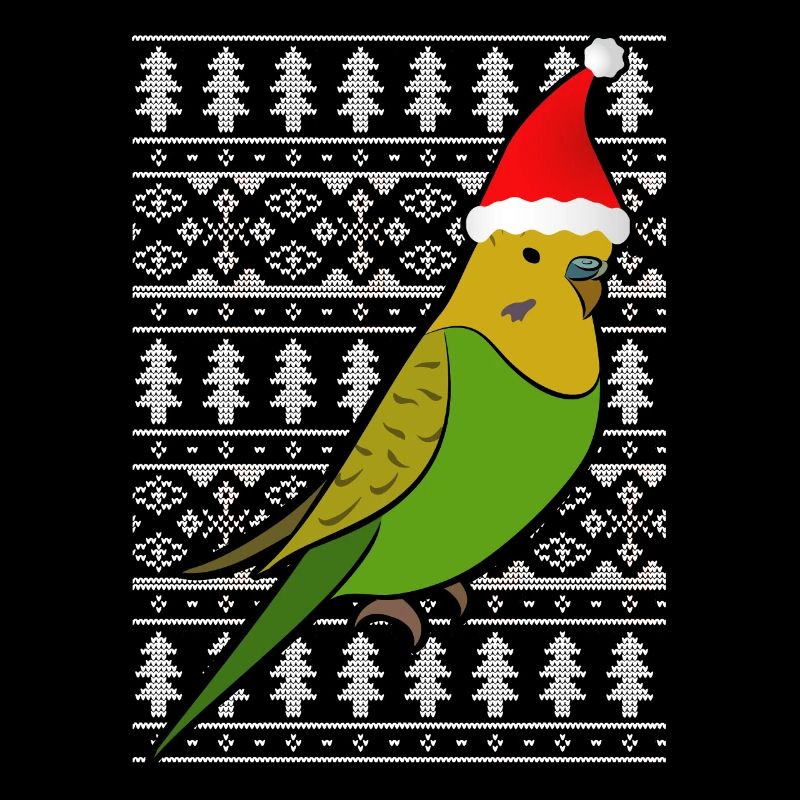 Budgerigar hat gift Christmas Ugly Chr