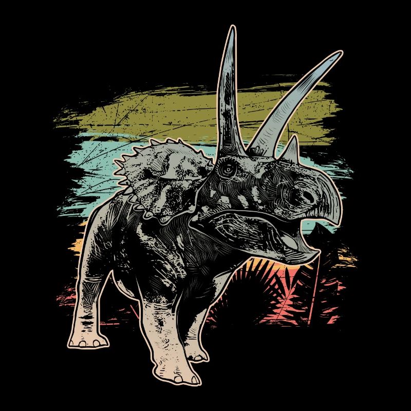 Dinosaure primitif Coahuilaceratops désert