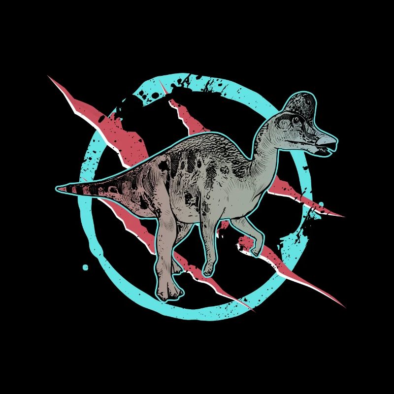 Hadrosaurus dinosaur primeval wilderness reptile