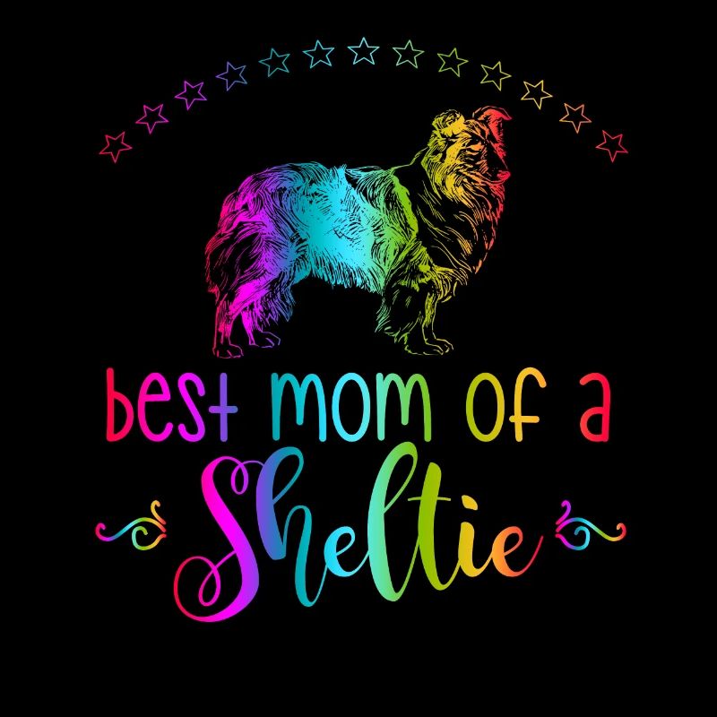 Fière mère de la race de chien mère Sheltie