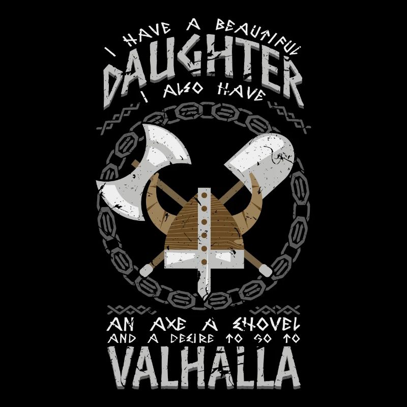 Viking dad dad daughter Walhalla gift