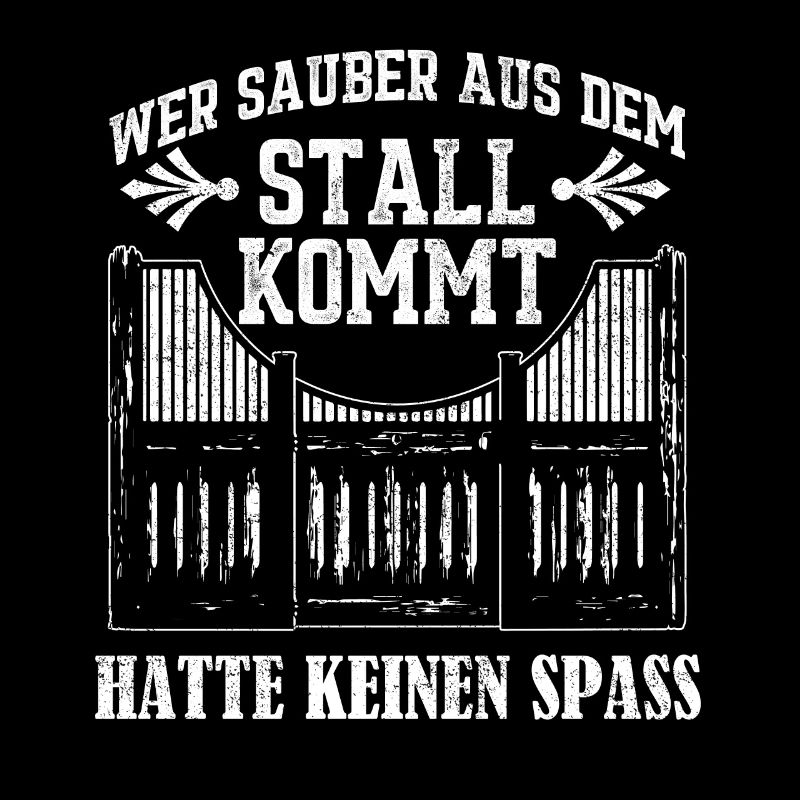 Pferd Stall Spass lustiger Spruch Geschenk