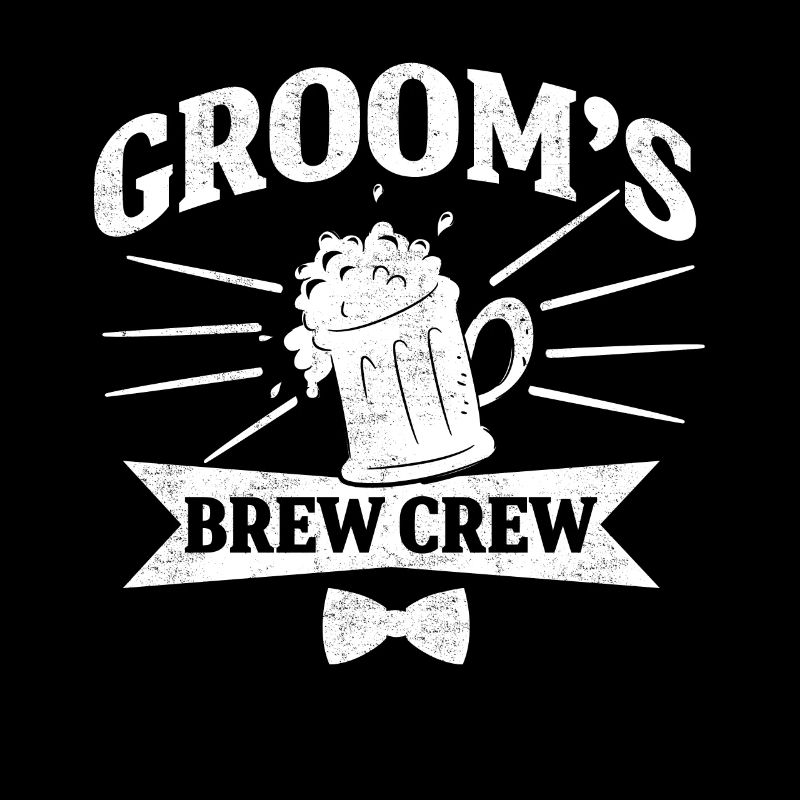 Bachelor Party Bräutigam Bier Crew Geschenk