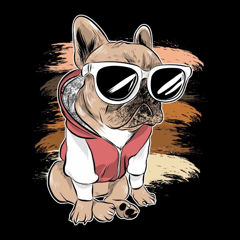 Bouledogue Français Lunettes de soleil chien cool