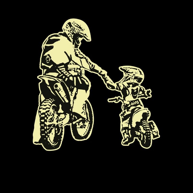 Dad Daddy Motorcycle Father's Day Motocross Gift