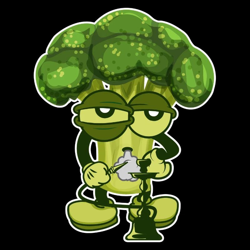 Broccoli smokes shisha hookah gift