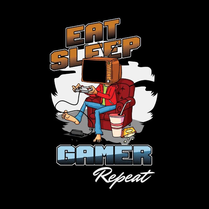 Eat Sleep Gamer Repeat Game Tester Gaming
