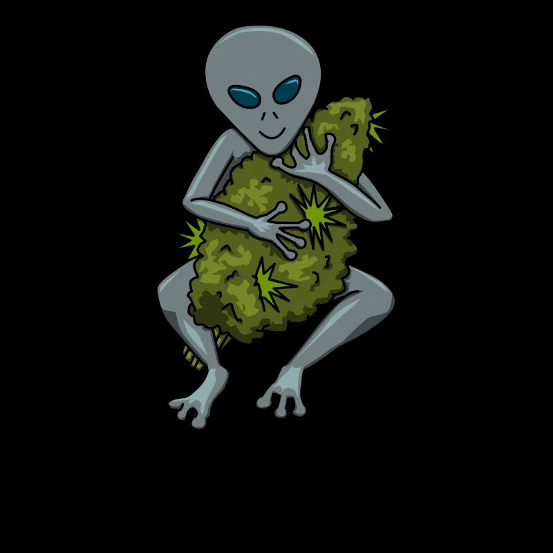 Alien Weed 420 Smoke Joint Marijuana Gift