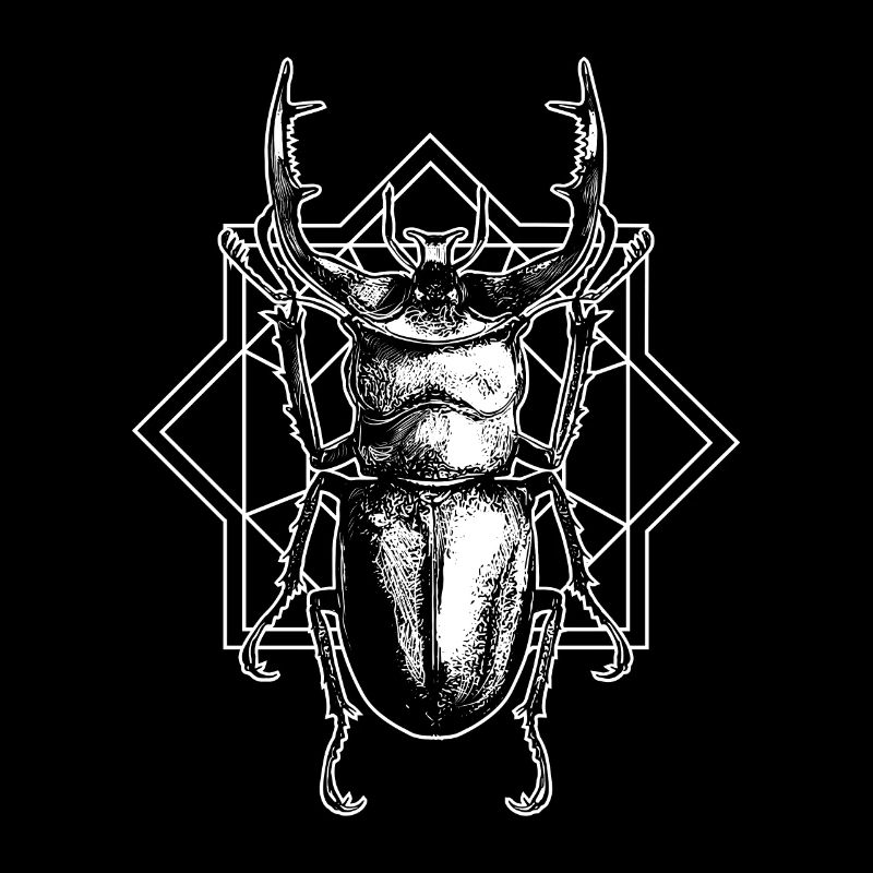 Stag beetle geometric