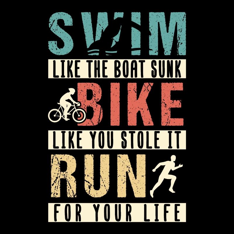 Triathlon Swim Race Course Course Vélo Cadeau