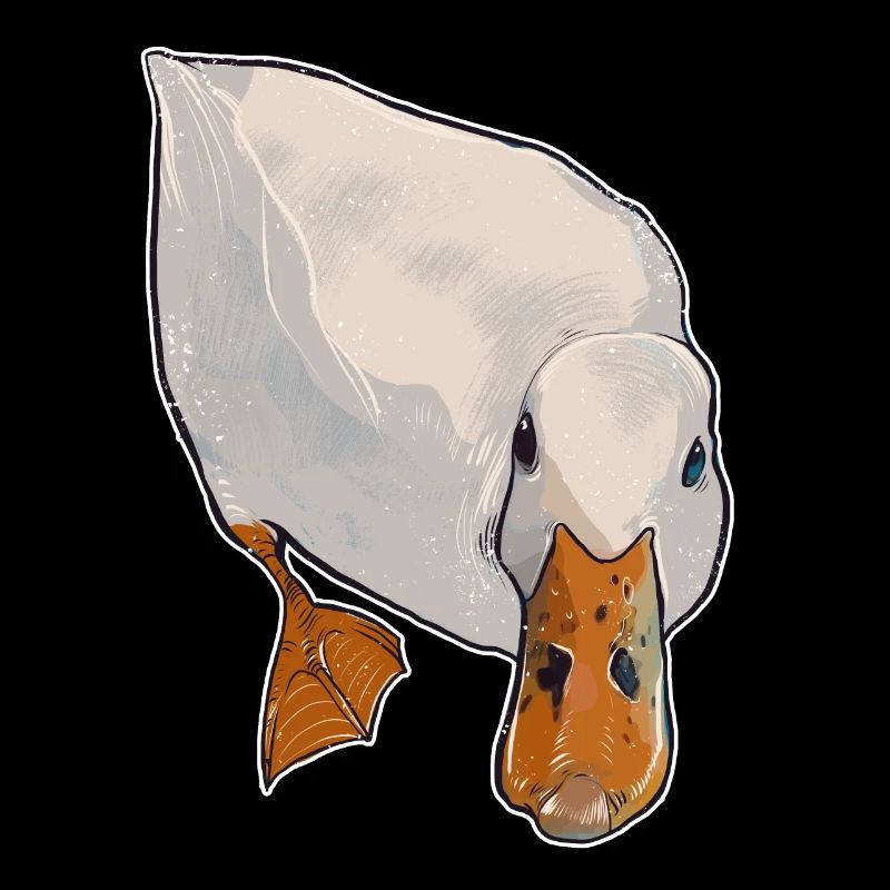 funny goose bird chattering fly