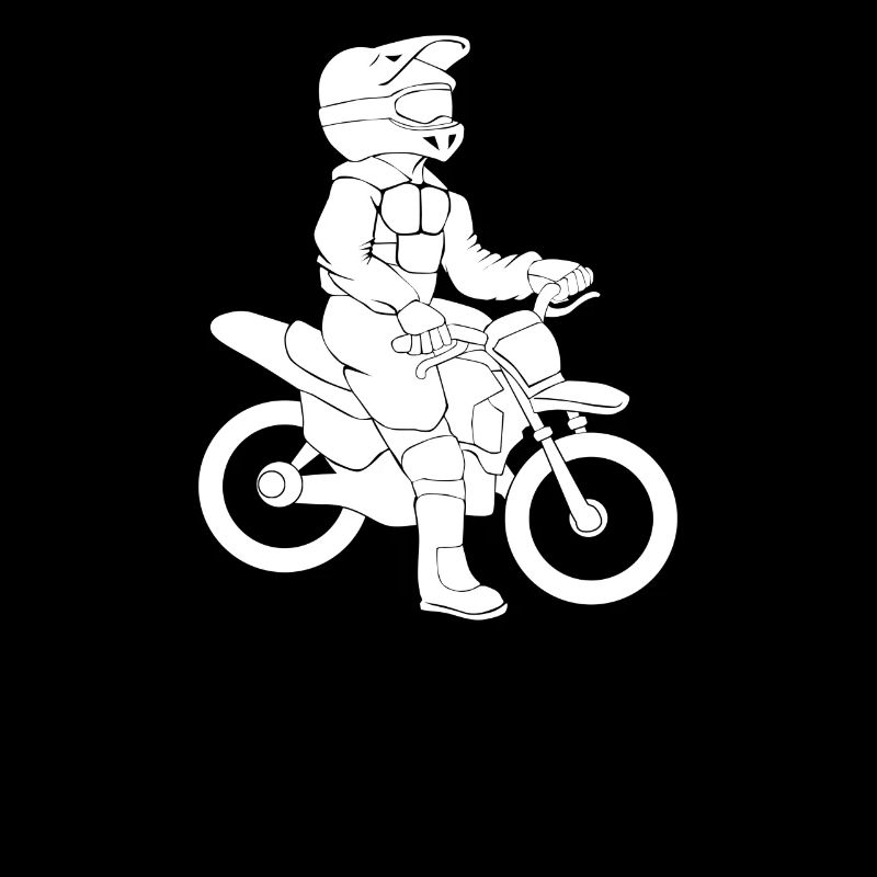 Course cycliste moto motocross enfant