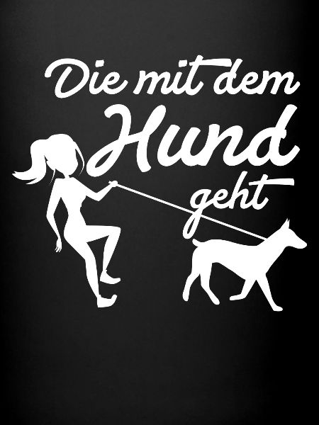 The dog goes