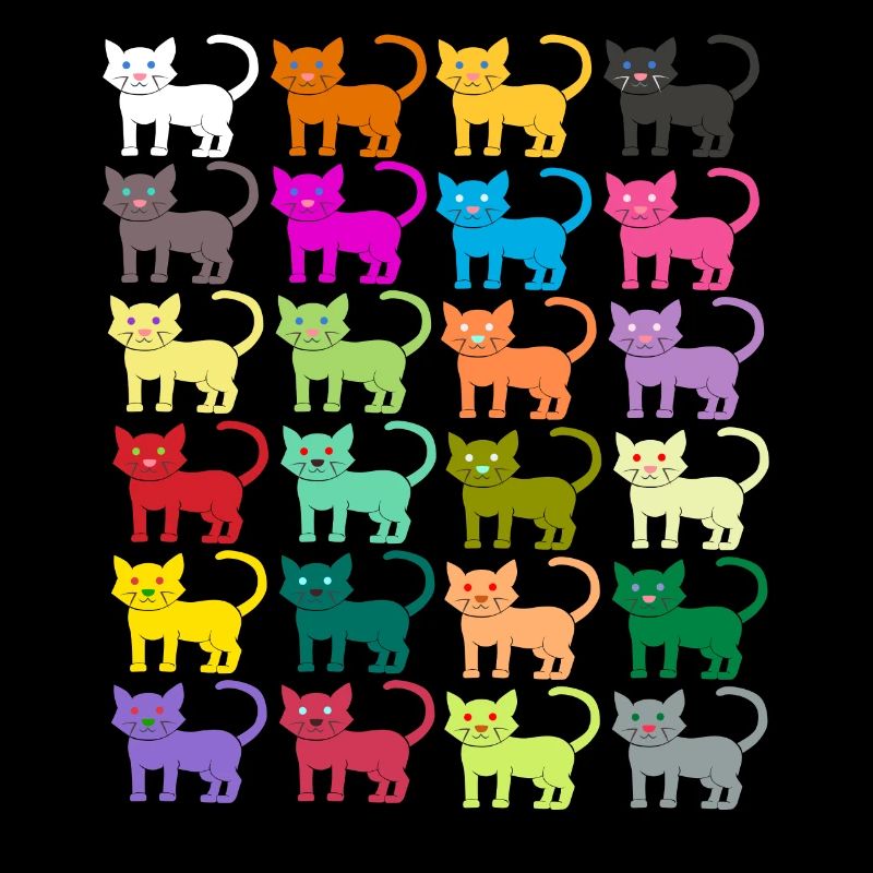 Katzen Muster Kätzchen Haustier Kater Geschenk