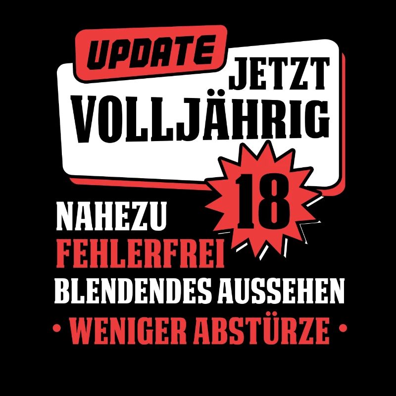 Update Volljährigkeit 18. Geburtstag 18 Geschenk