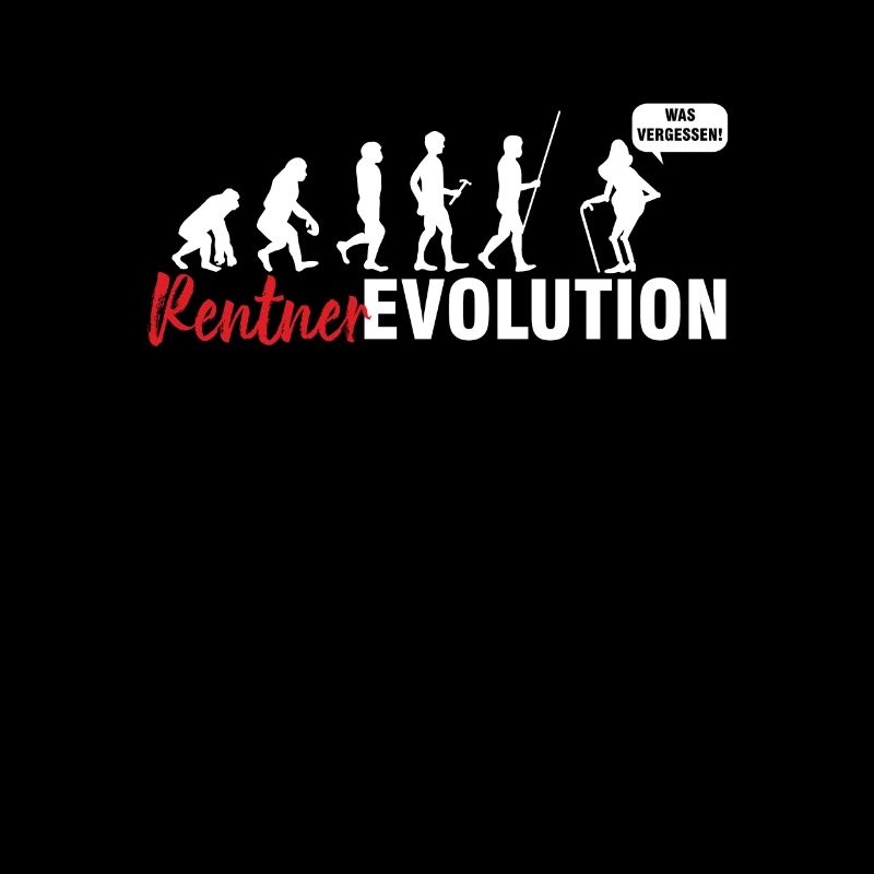 Rentner Evolution Rente Rentnerin Opa Oma Geschenk