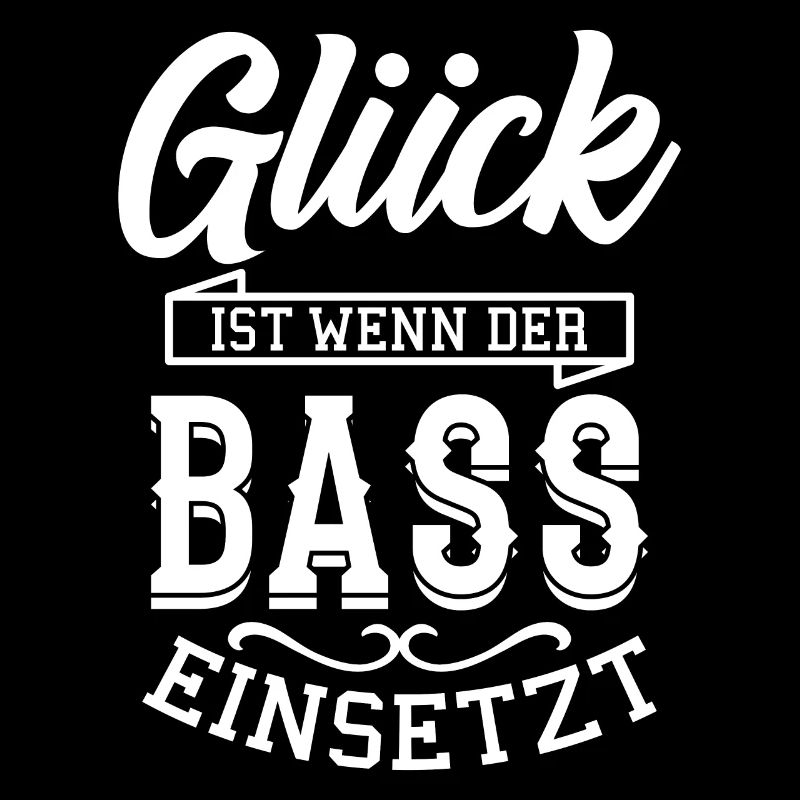 Glück ist wenn der Bass einsetzt Geschenkidee
