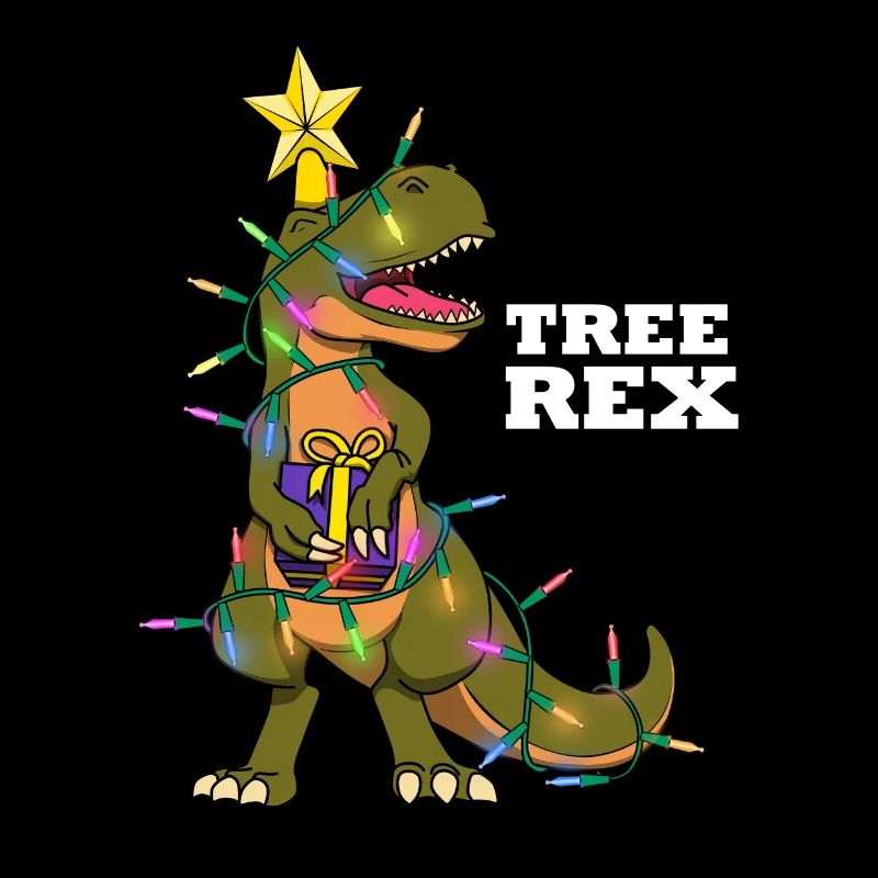 Christmas Tree Trex Dinosaur Dino Gift