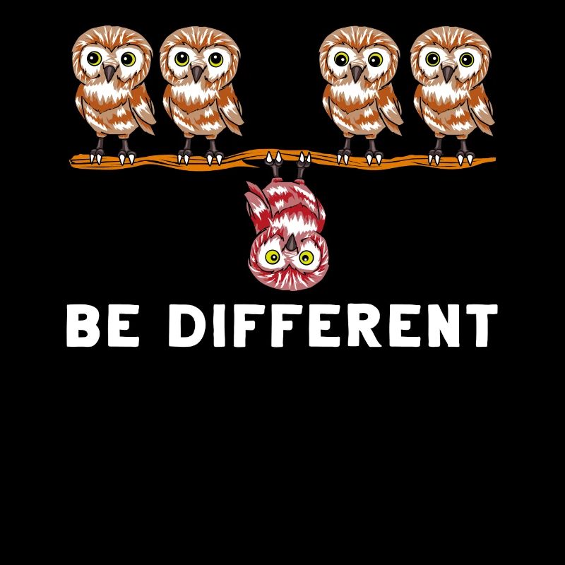 Anders Sein Eule Selbst Sein Verschieden Geschenk
