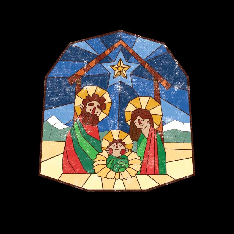 Nativité naissance de Jésus-Christ cadeau de Noël