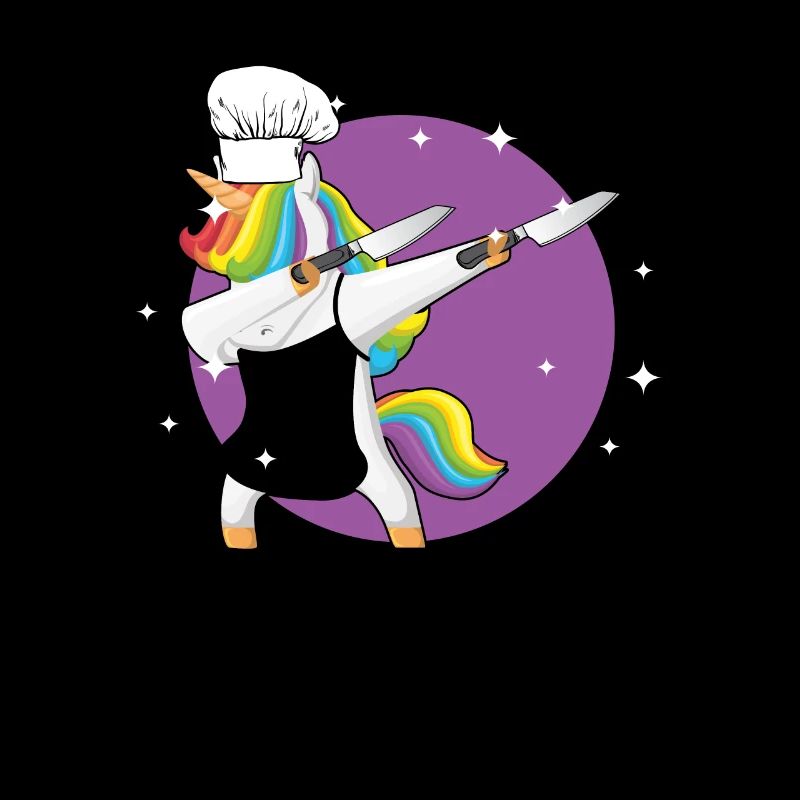 Unicorn Chef Cooking Dabbing Pony Gift