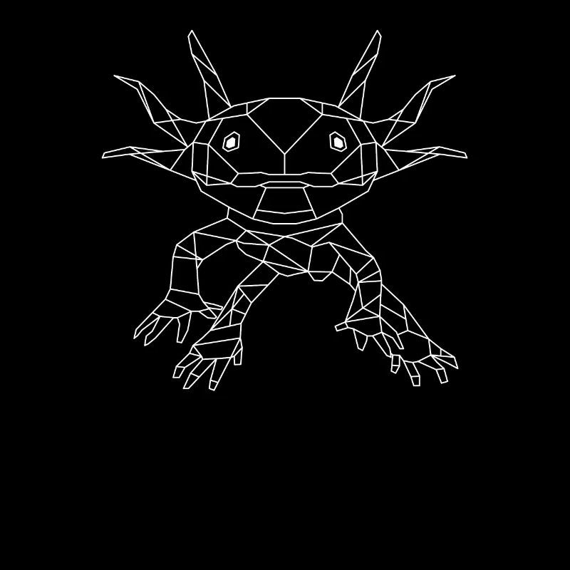 Axolotl - Style de polygone de queue (foncé)