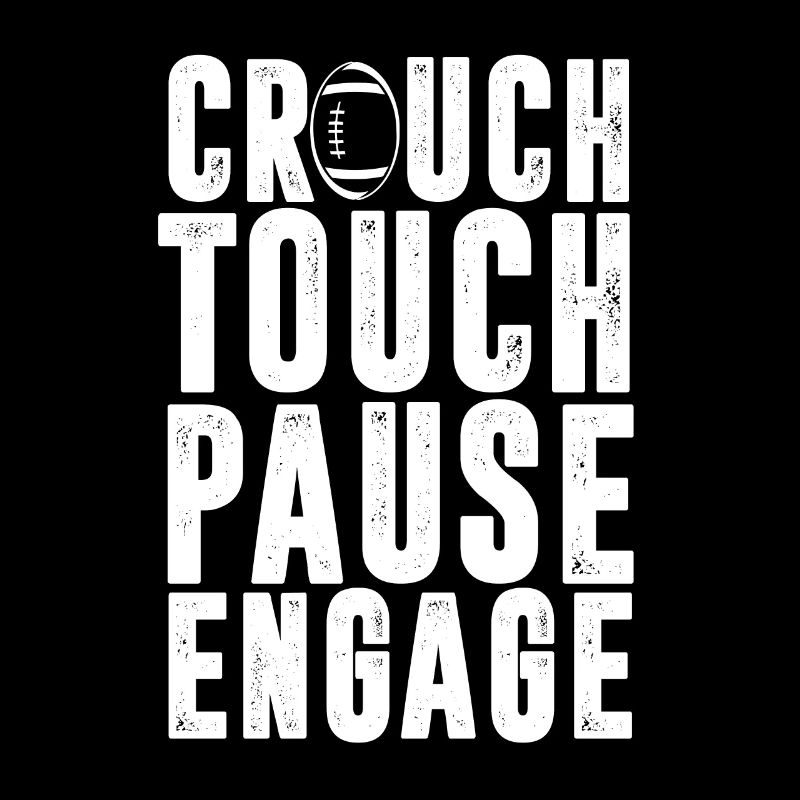 Crouch Touch Pause Engage Cadeau d'équipe de joueur de rugby
