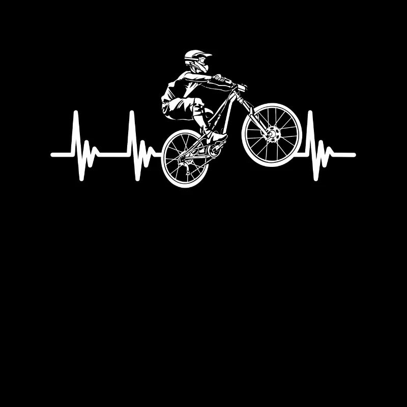 Downhill coeur vélo de vélo