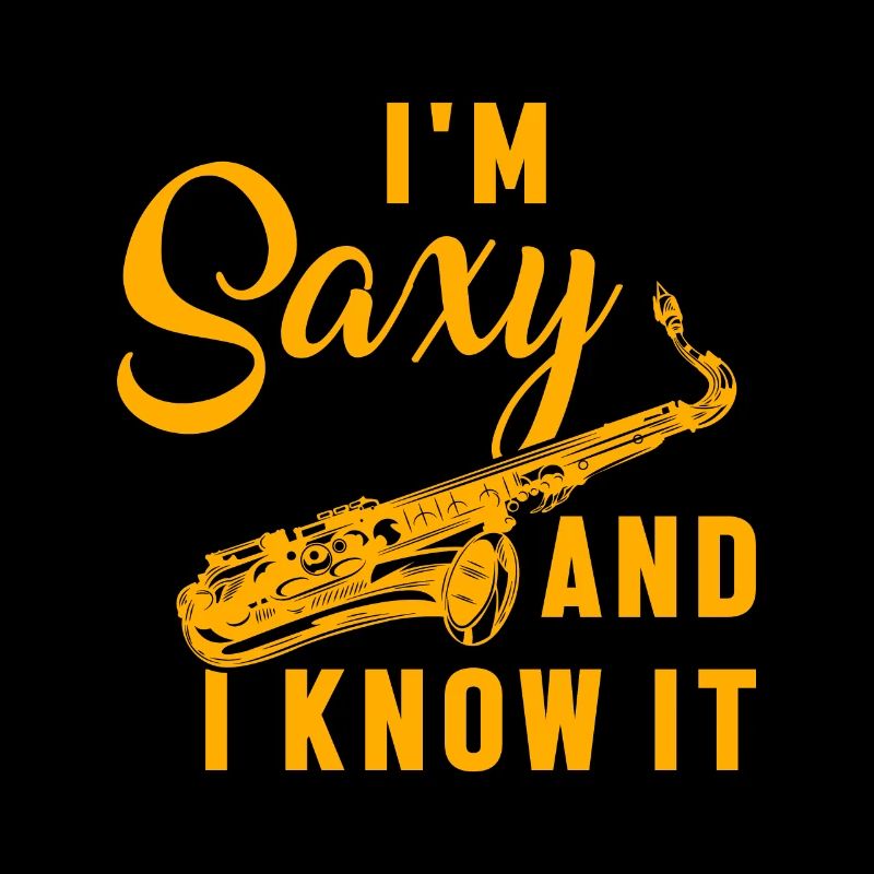 Ich bin Saxy und ich weiß es Musikalische Saxophon Saxophon Geschenk