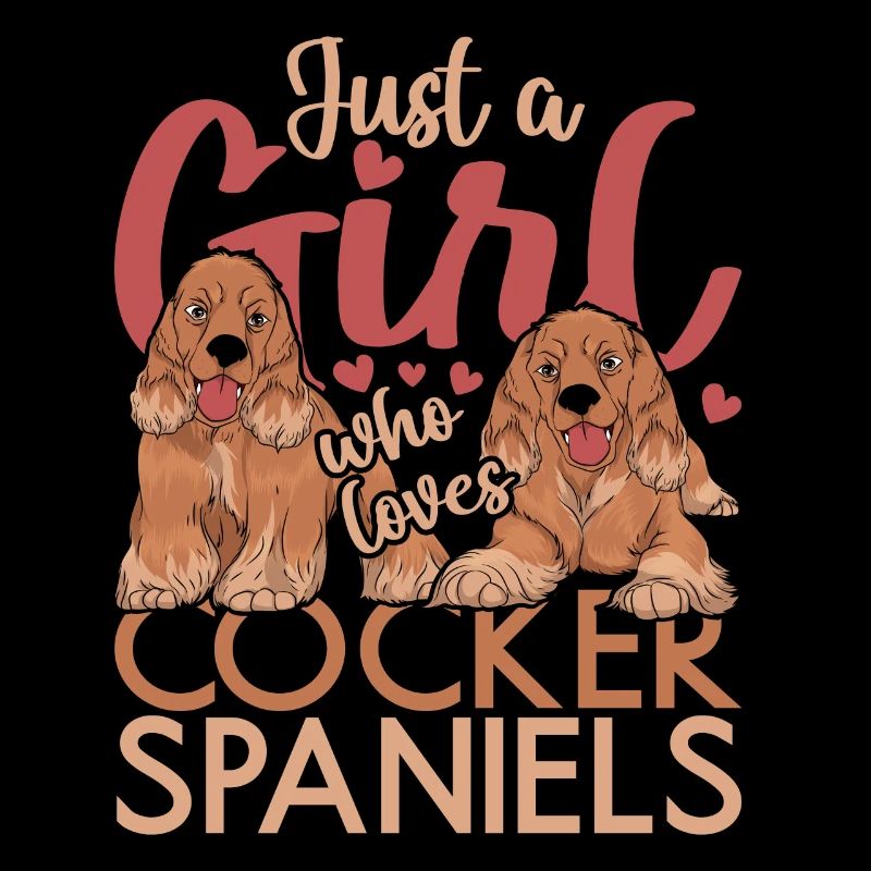 Hundeliebhaber Mädchen Hund Cocker Spaniel