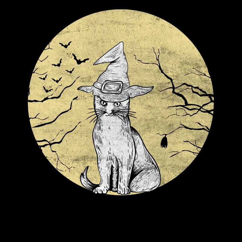 Gothic Cat Whisperer Meow Kitty Kitten Halloween